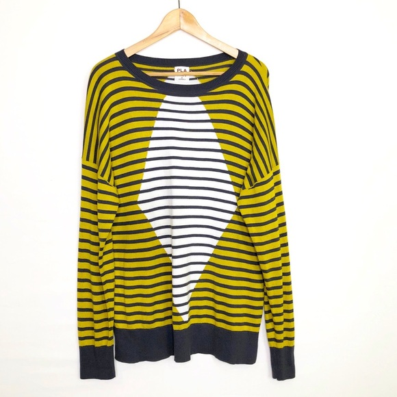 Planet by Lauren G striped multicolored lightweight sweater - Picture 1 of 10